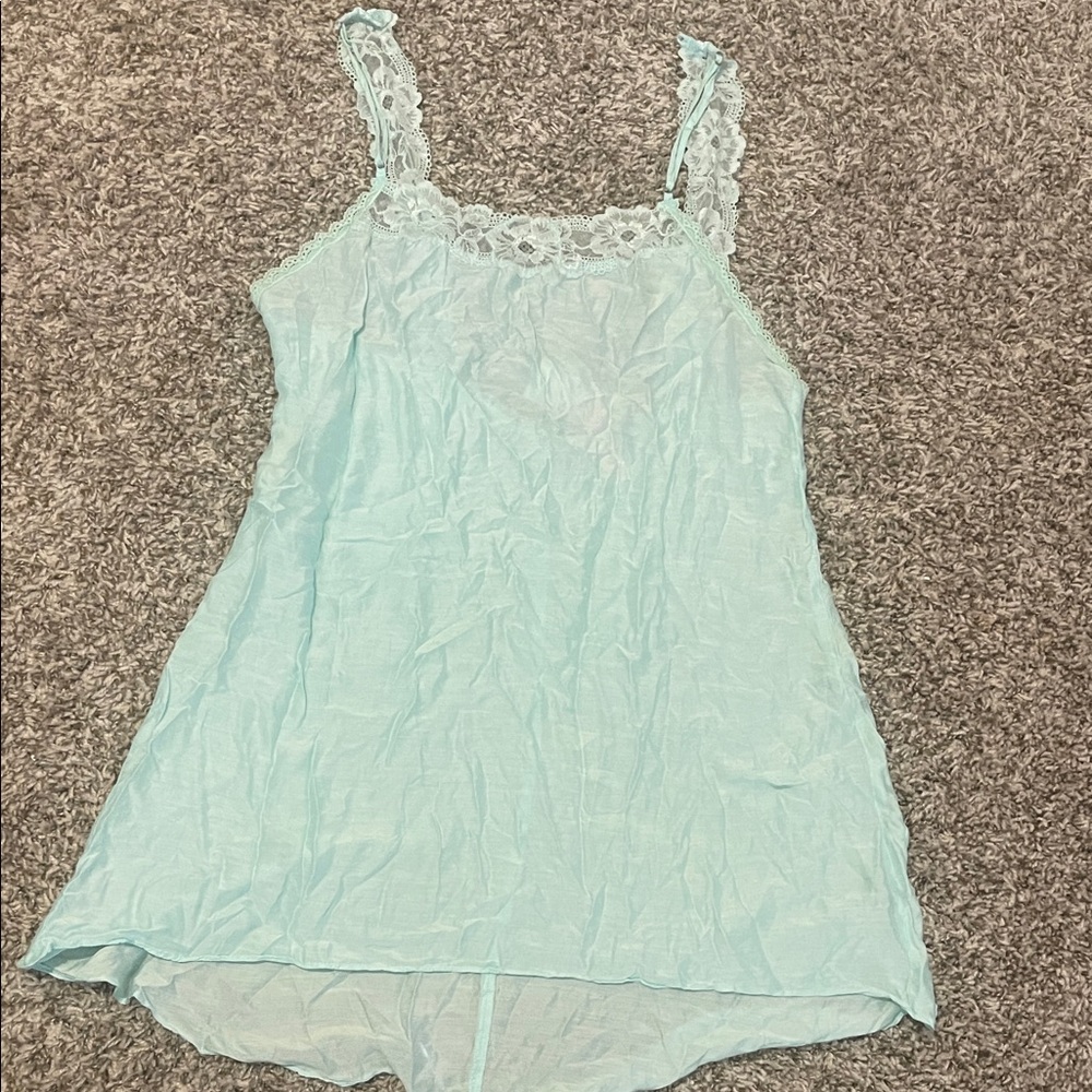 Victoria's Secret Light Blue Chemise 16% silk - Picture 2 of 9
